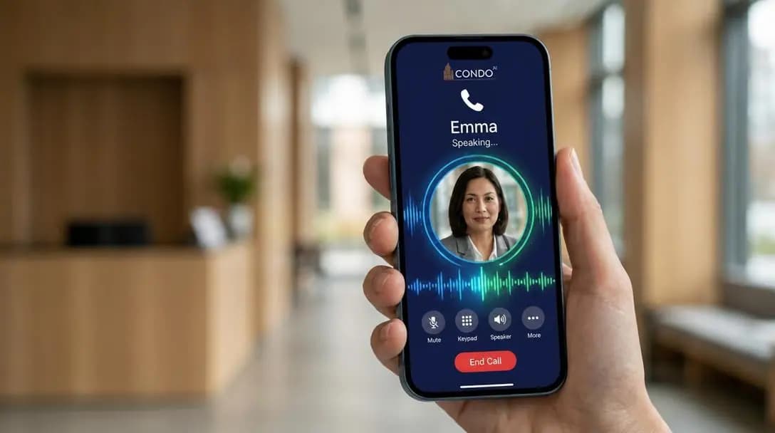 EMMA voice call on a smartphone